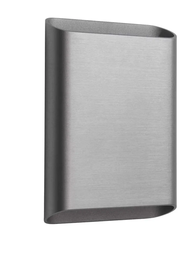 Artdelight wandlamp Diaz - 2 lichts - 4 x 15 cm - mat chroom