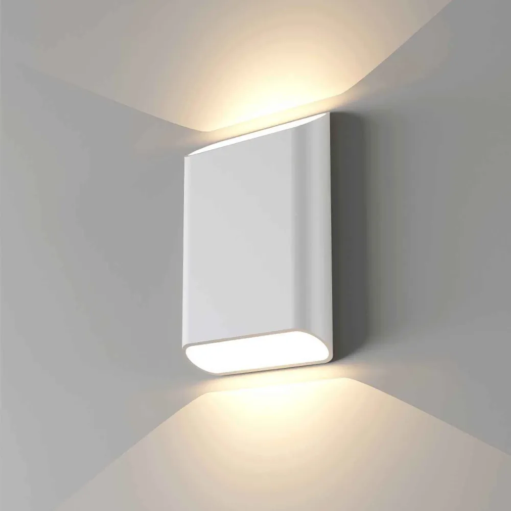 Artdelight wandlamp Diaz - 2 lichts - 4 x 20 cm - wit