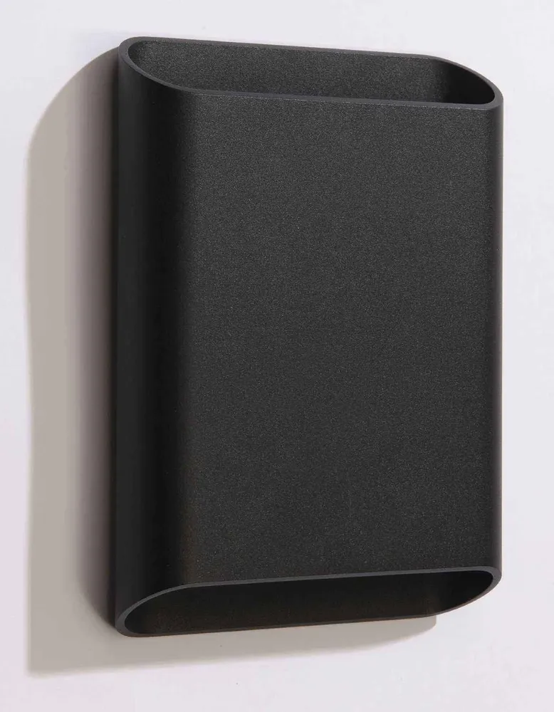 Artdelight wandlamp Diaz - 2 lichts - 4 x 15 cm - zwart