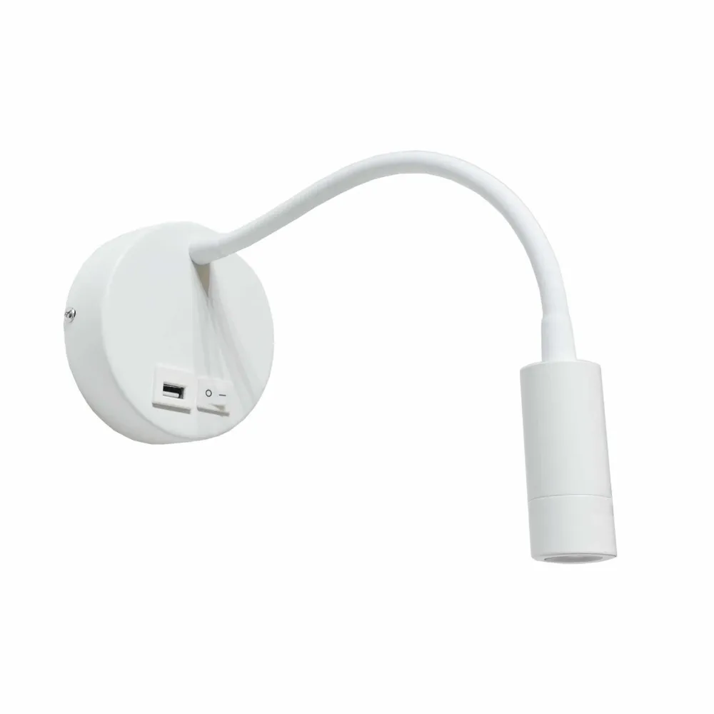 Artdelight wandlamp Flex - 1 lichts - 30 x 10 cm - wit