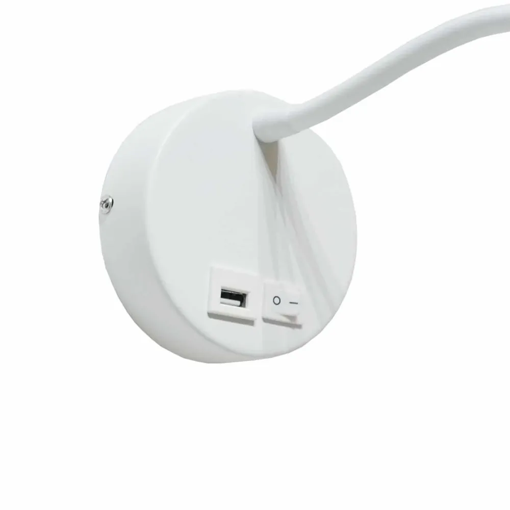 Artdelight wandlamp Flex - 1 lichts - 30 x 10 cm - wit