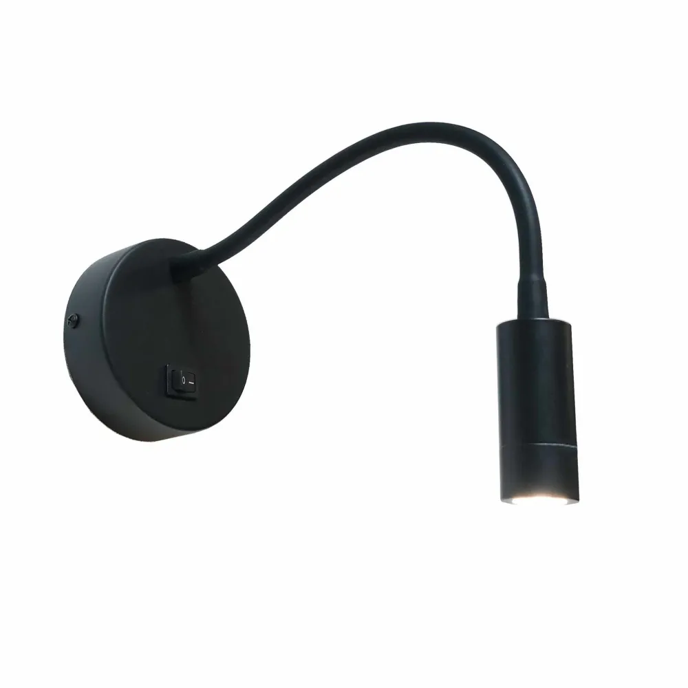 Artdelight wandlamp Flex - 1 lichts - 30 x 10 cm - zwart