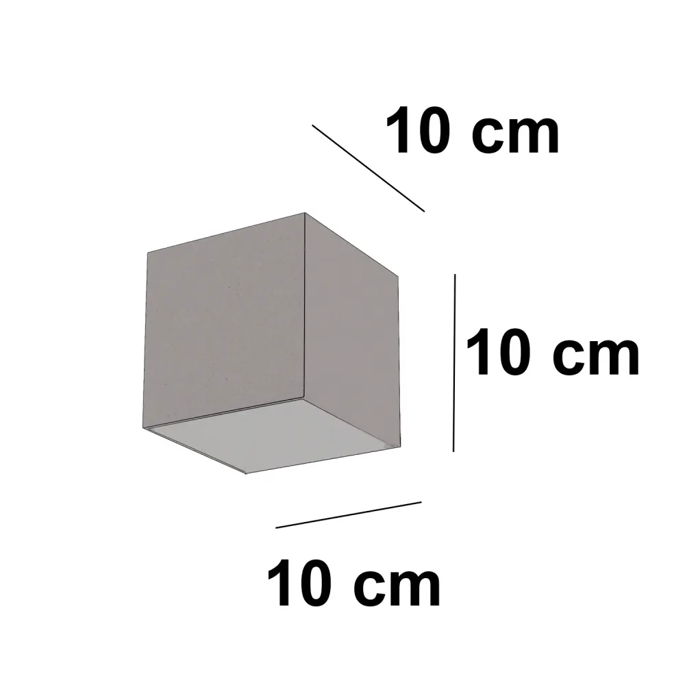 Artdelight wandlamp Gymm - 1 lichts - 10 x 10 cm - brons