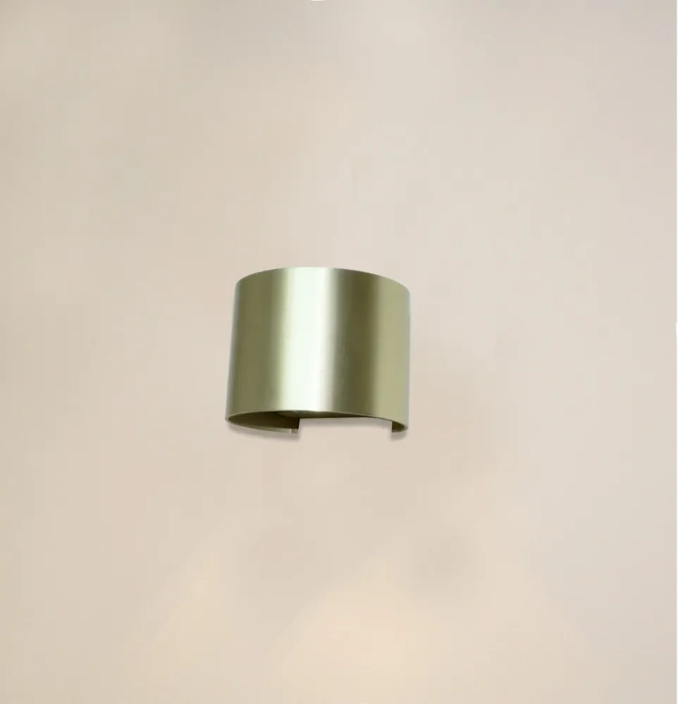 Artdelight wandlamp Gyro - 1 lichts - 11.2 x 9.7 cm - goud
