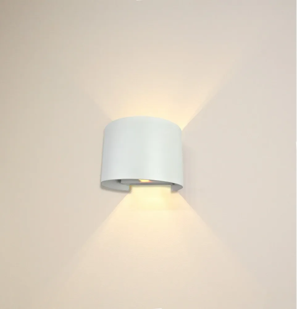 Artdelight wandlamp Gyro - 1 lichts - 11.2 x 9.7 cm - wit