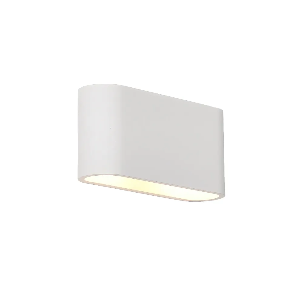 Artdelight wandlamp Lille - 2 lichts - 7 x 12 cm - wit