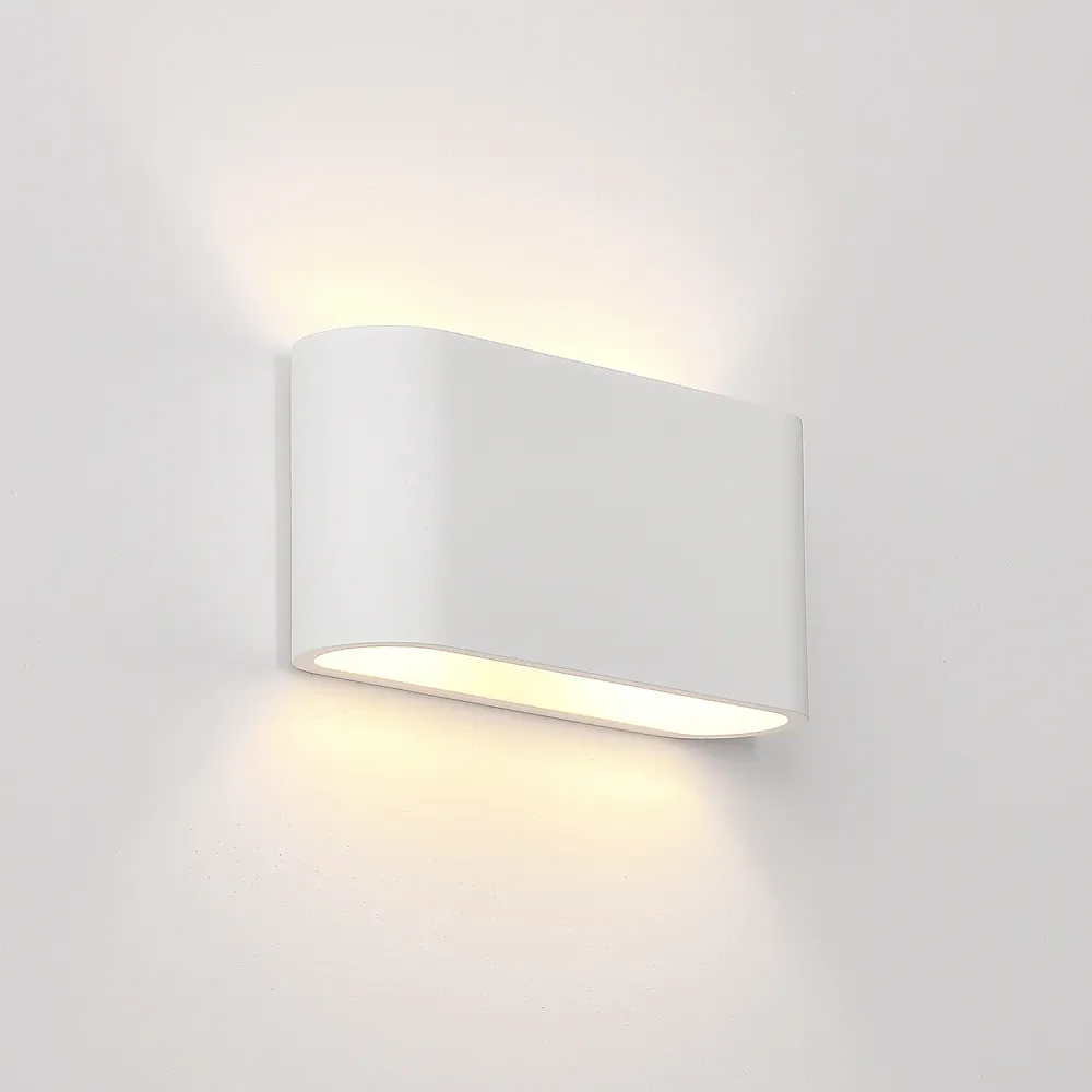 Artdelight wandlamp Lille - 2 lichts - 7 x 12 cm - wit