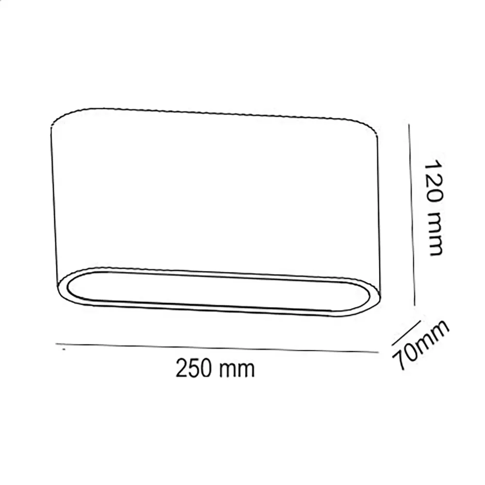 Artdelight wandlamp Lille - 2 lichts - 7 x 12 cm - wit