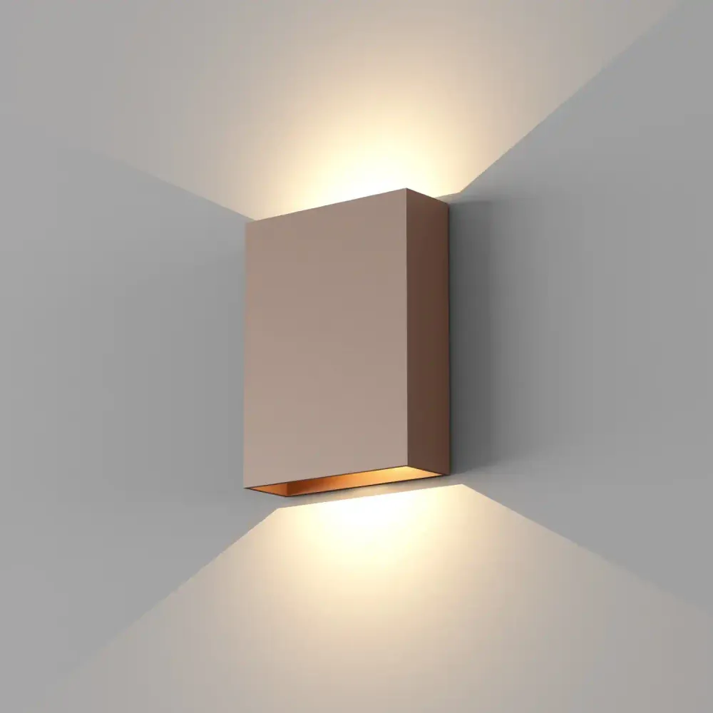 Artdelight wandlamp Memphis - 2 lichts - 4 x 16 cm - brons