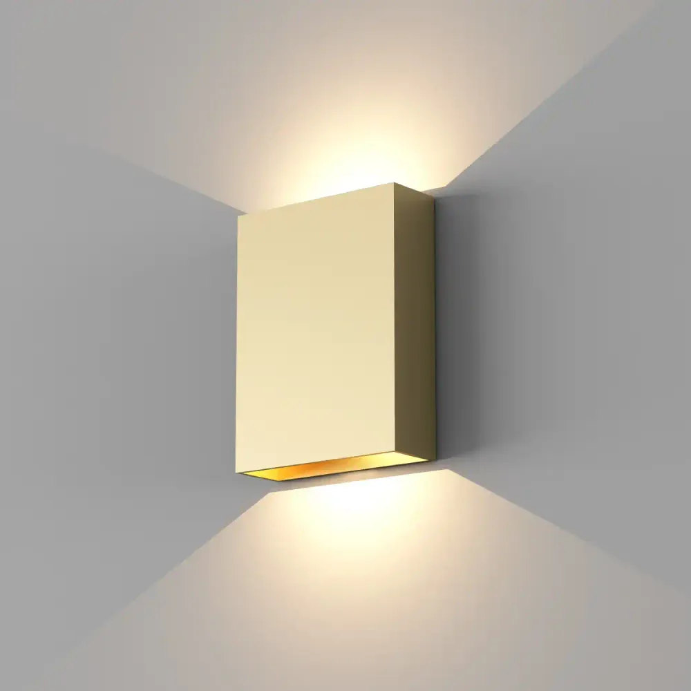 Artdelight wandlamp Memphis - 2 lichts - 4 x 16 cm - goud