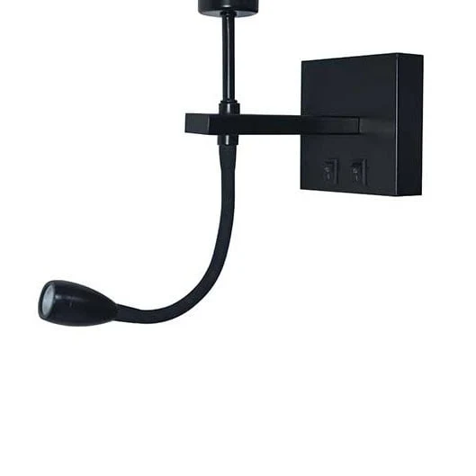 Artdelight wandlamp Quad - 2 lichts - 25 x 55 cm - zwart