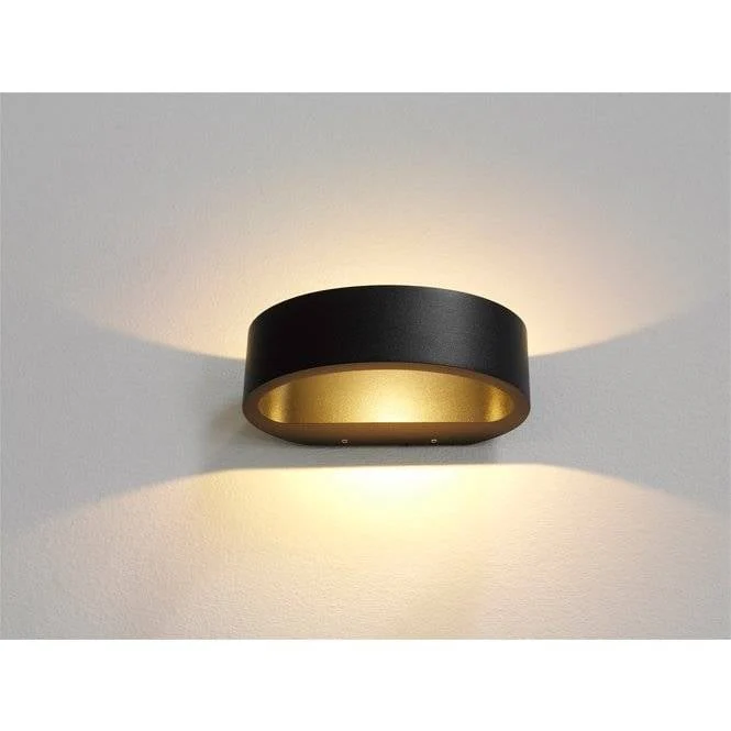 Artdelight wandlamp Sharp – led geïntegreerd - antraciet