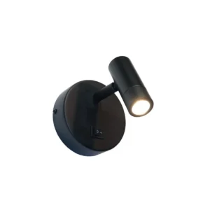 Artdelight wandlamp Simply - 1 lichts - 11 x 11 cm - zwart