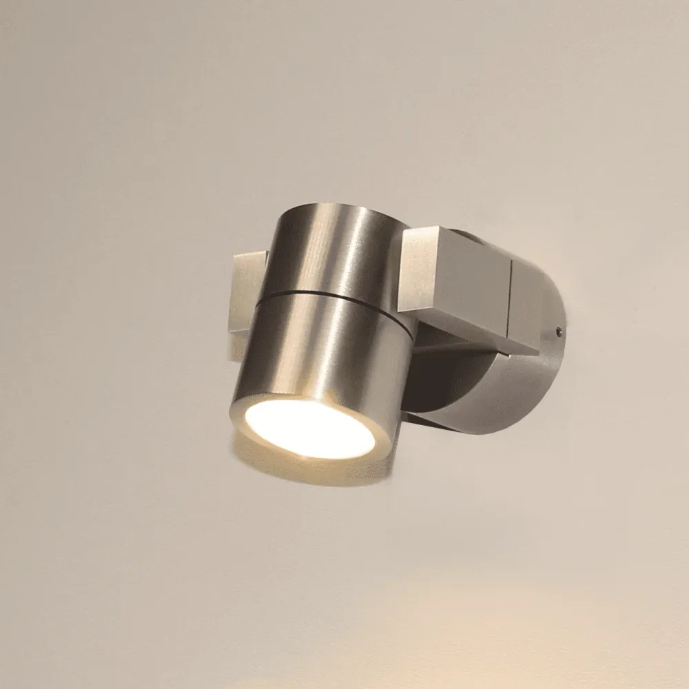 Artdelight wandlamp Single - 1 lichts - 7.2 x 10 cm - aluminium