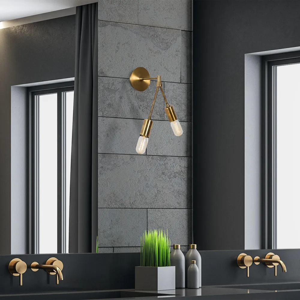 2-lichts wandlamp Dorion Asir Group