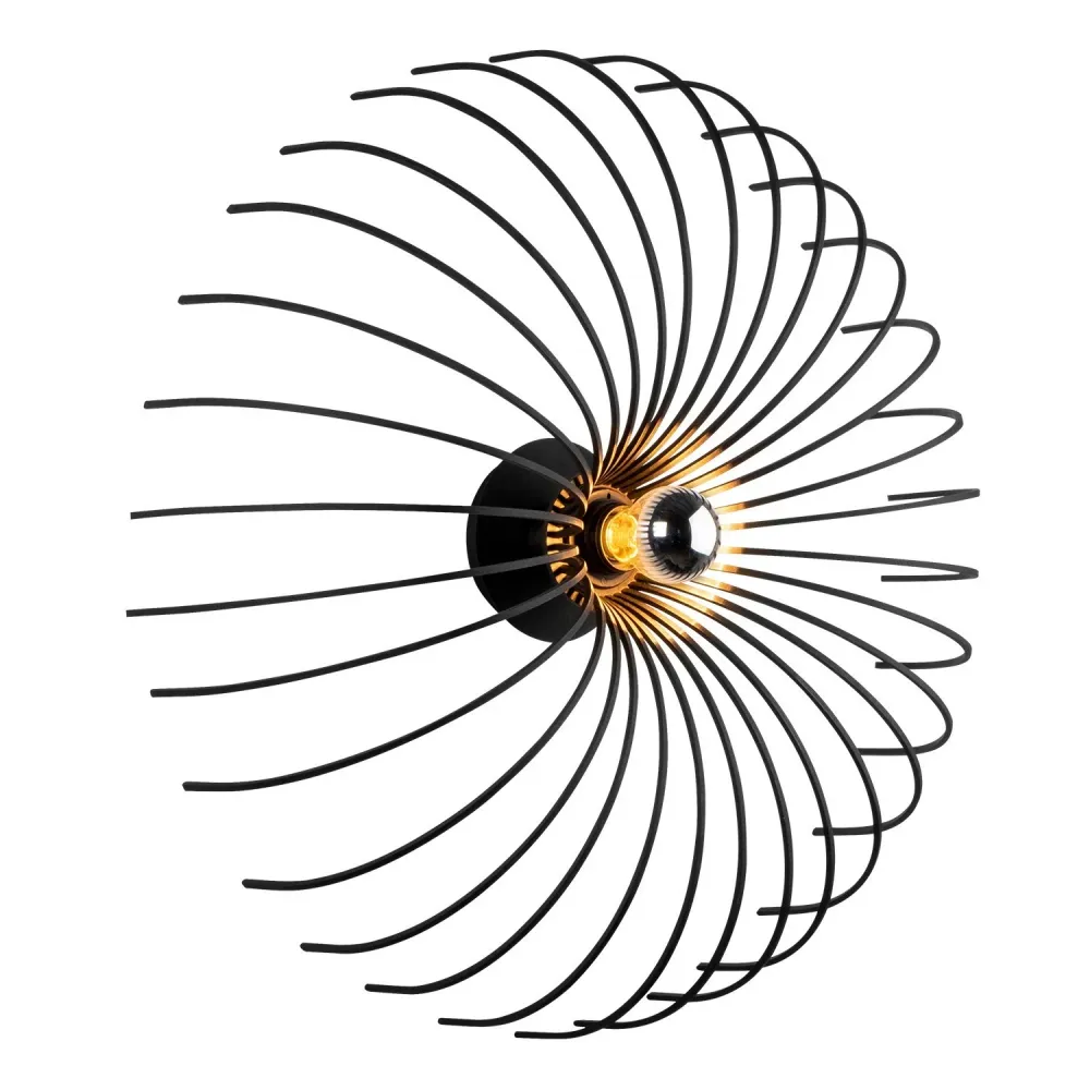 Wandlamp zwart Devie breed Asir Group