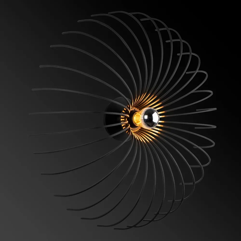 Wandlamp zwart Devie breed Asir Group