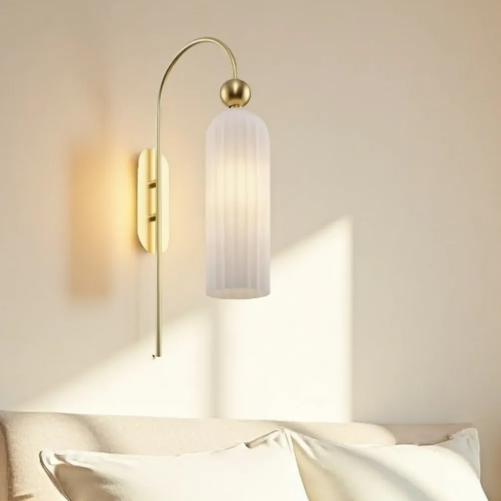 Alvyen Nordic Vertical glazen wandlamp At Ease Home Life