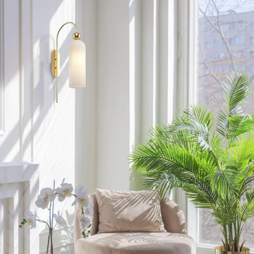 Alvyen Nordic Vertical glazen wandlamp At Ease Home Life