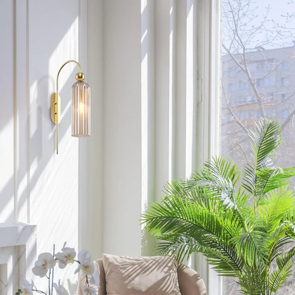 Alvyen Nordic Vertical glazen wandlamp At Ease Home Life
