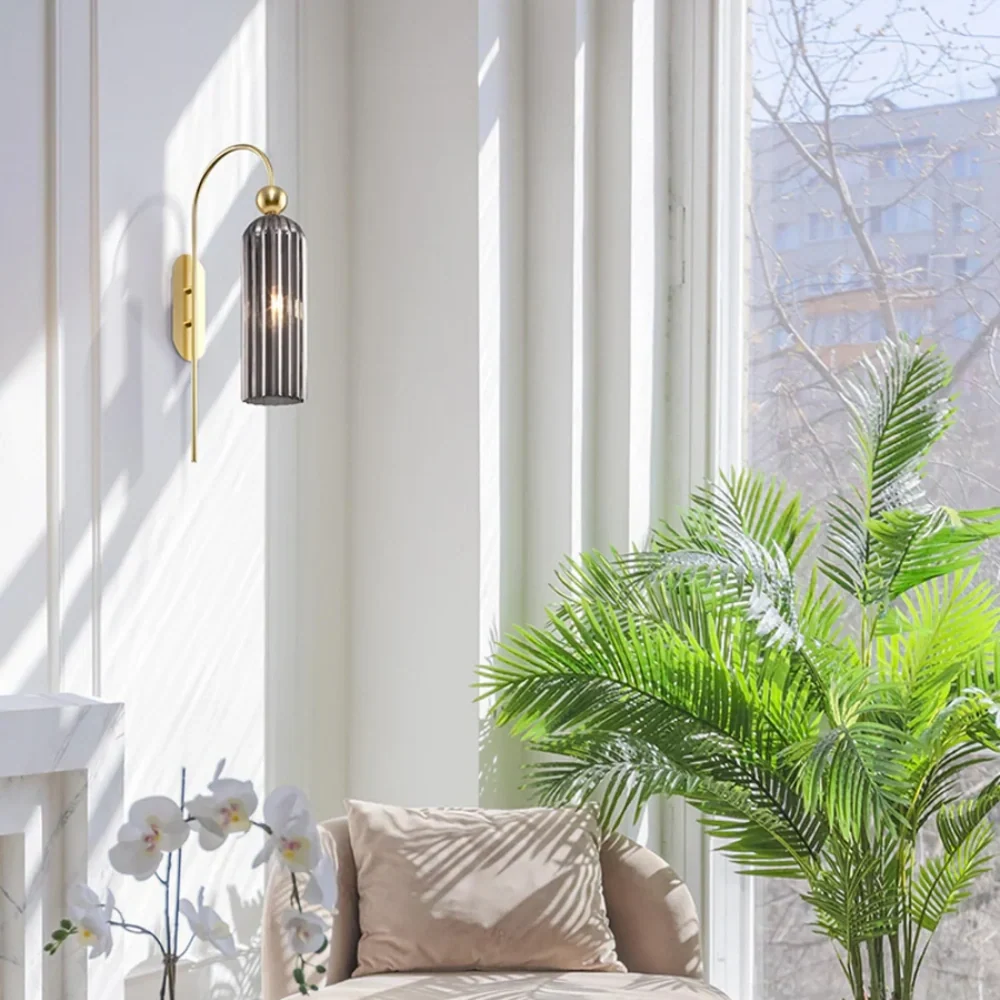 Alvyen Nordic Vertical glazen wandlamp At Ease Home Life