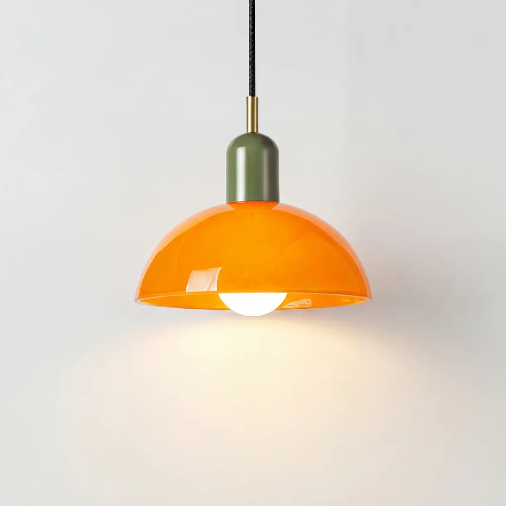 Aurelia Kleurrijke Schaal Hanglamp Oranje At Ease Home Life