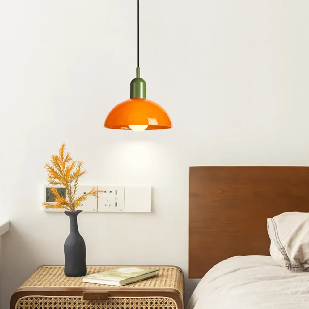 Aurelia Kleurrijke Schaal Hanglamp Oranje At Ease Home Life