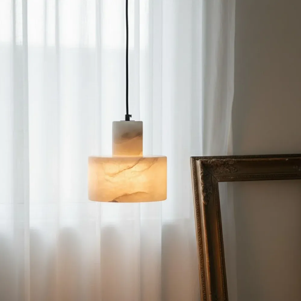 Averon Moderne Dubbele Cilinder Albast Hanglamp At Ease Home Life
