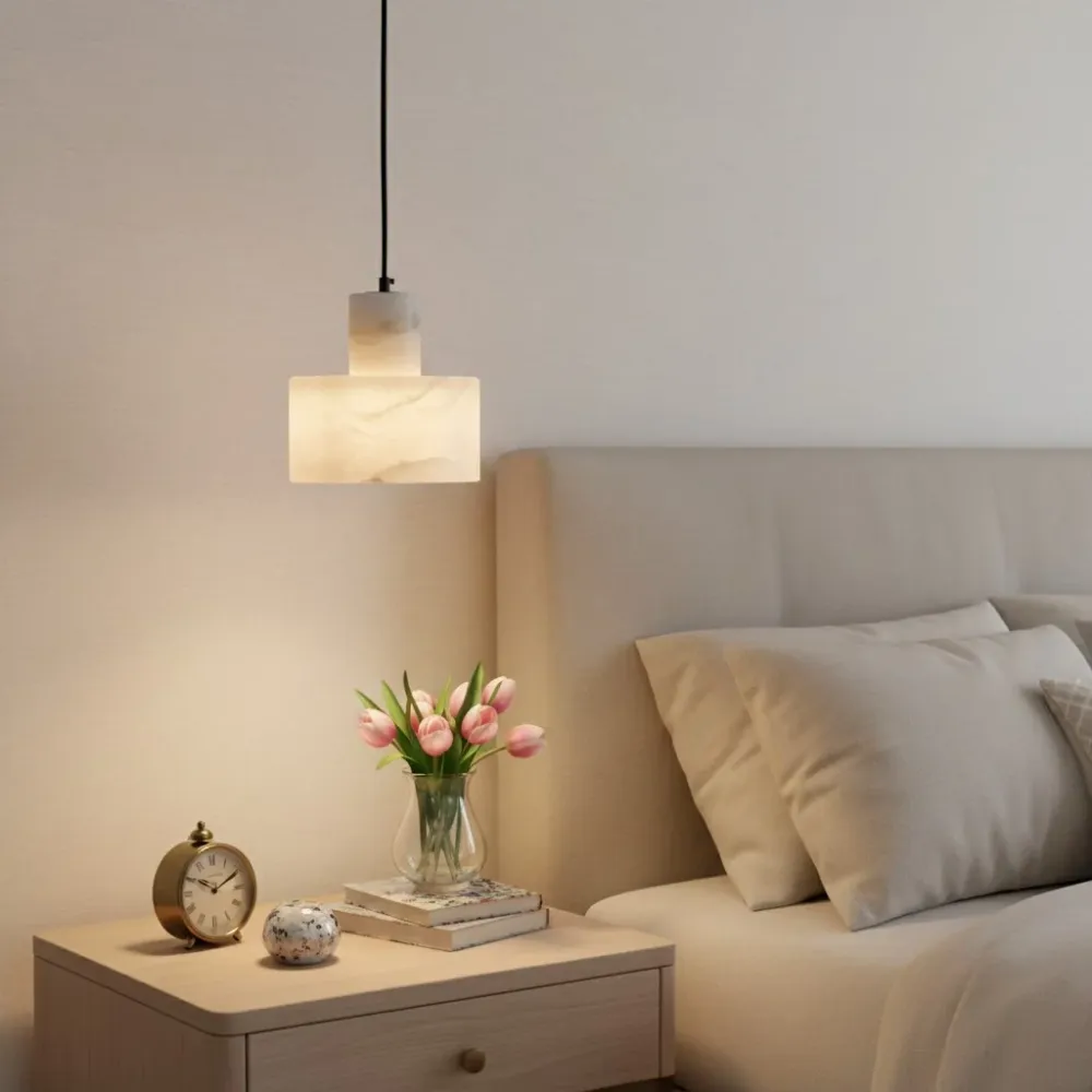 Averon Moderne Dubbele Cilinder Albast Hanglamp At Ease Home Life