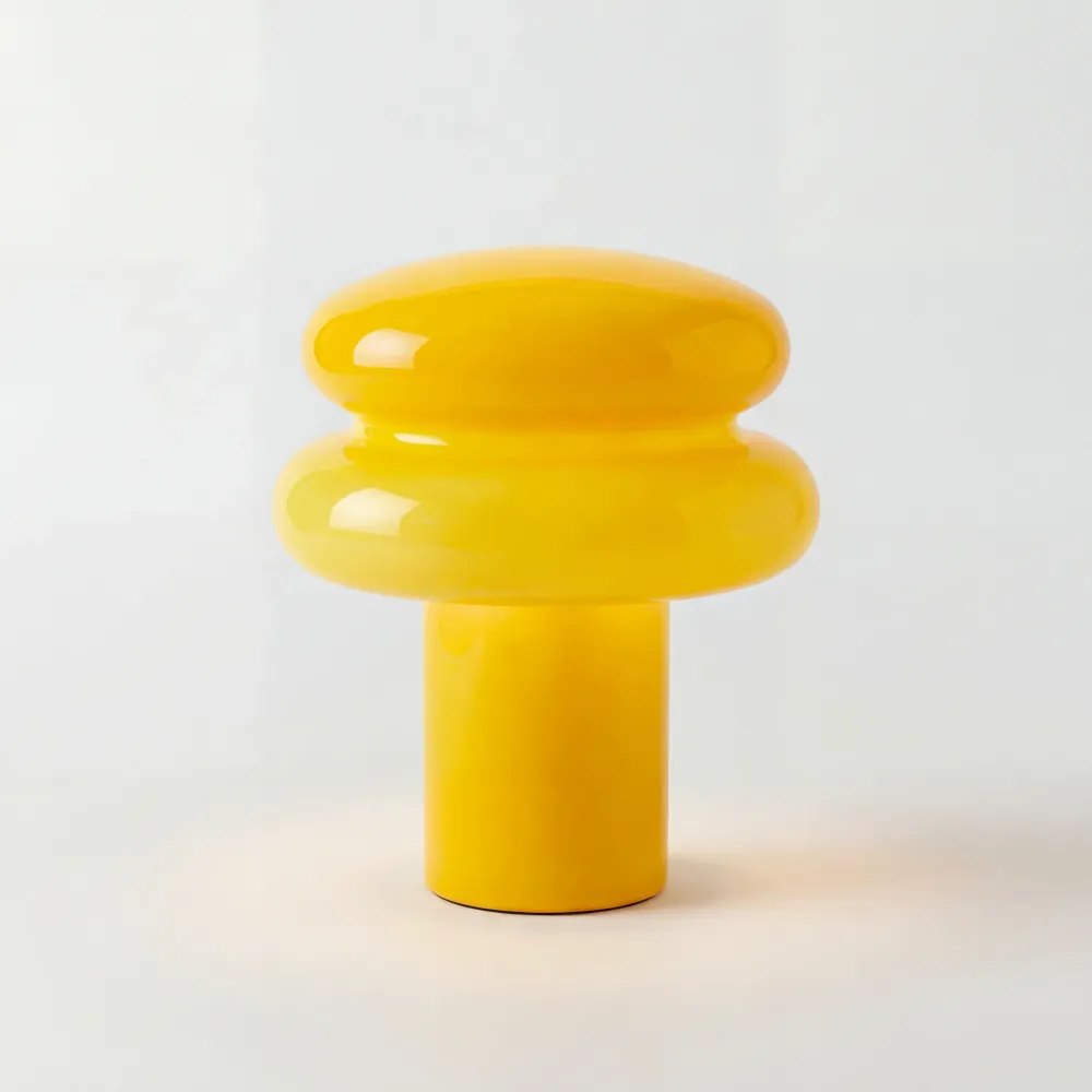 Bruno Bauhaus Paddestoel Opal Glas Tafellamp At Ease Home Life