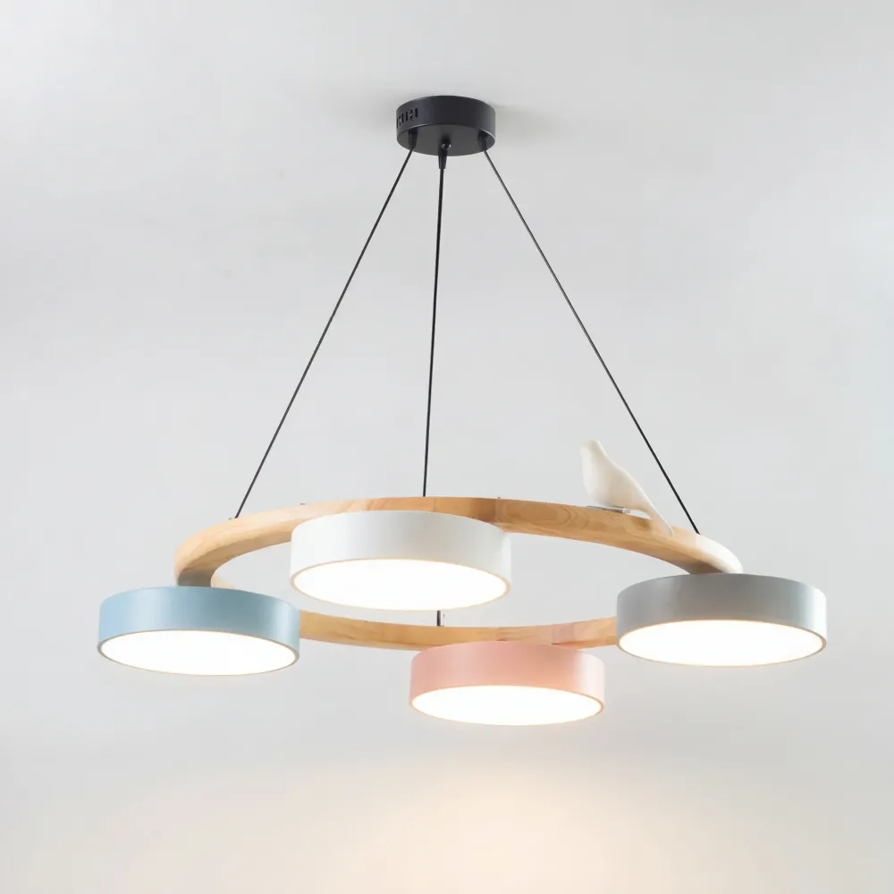 Cadmus Macarons Vogel Woon Rond Kroonluchter At Ease Home Life
