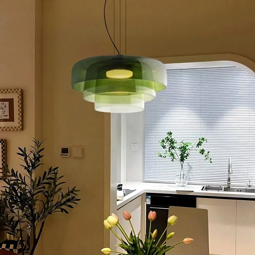 Elara Gekleurd Glazen Kom Hanglamp Groente At Ease Home Life