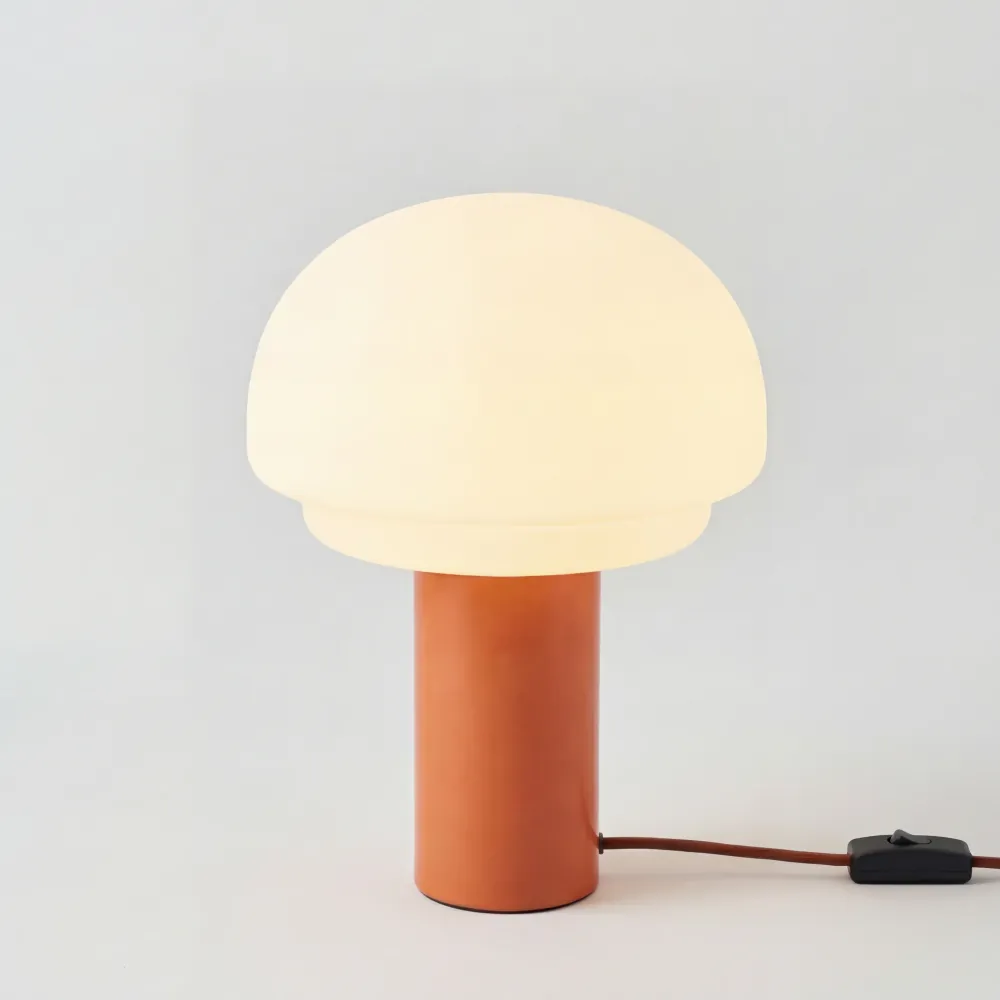 Glavara Melkglas Paddestoel Tafellamp At Ease Home Life