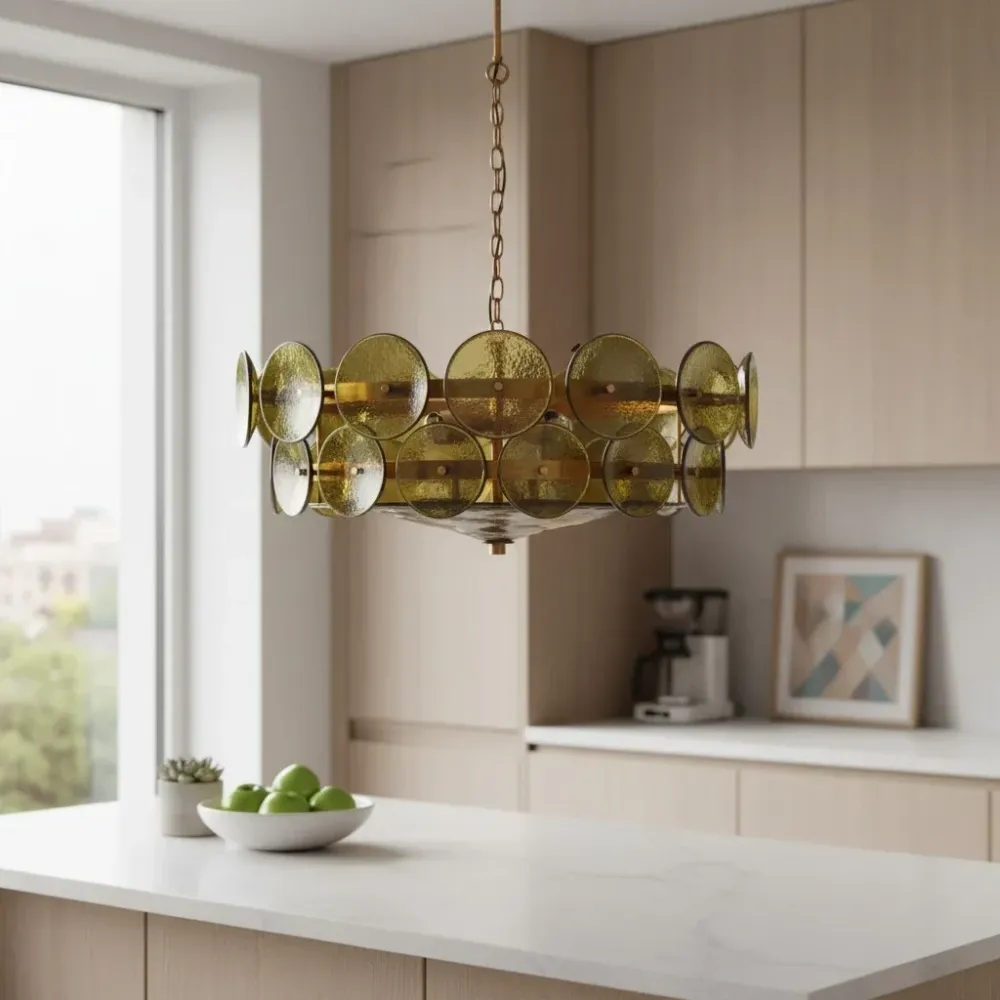 Hollis Amber Murano Glas Vintage Kroonluchter At Ease Home Life