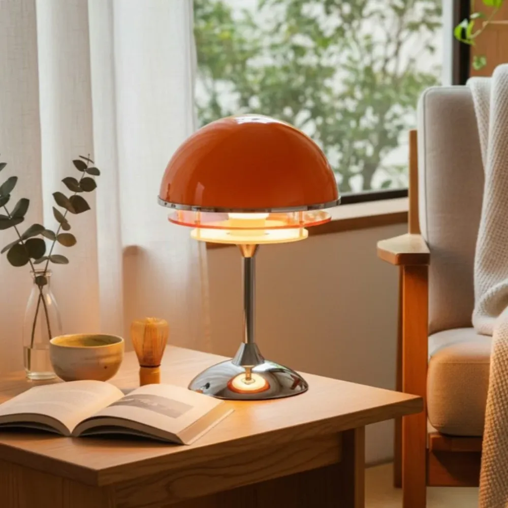 Isidore Bauhaus acryl zonsondergang tafellamp Oranje At Ease Home Life