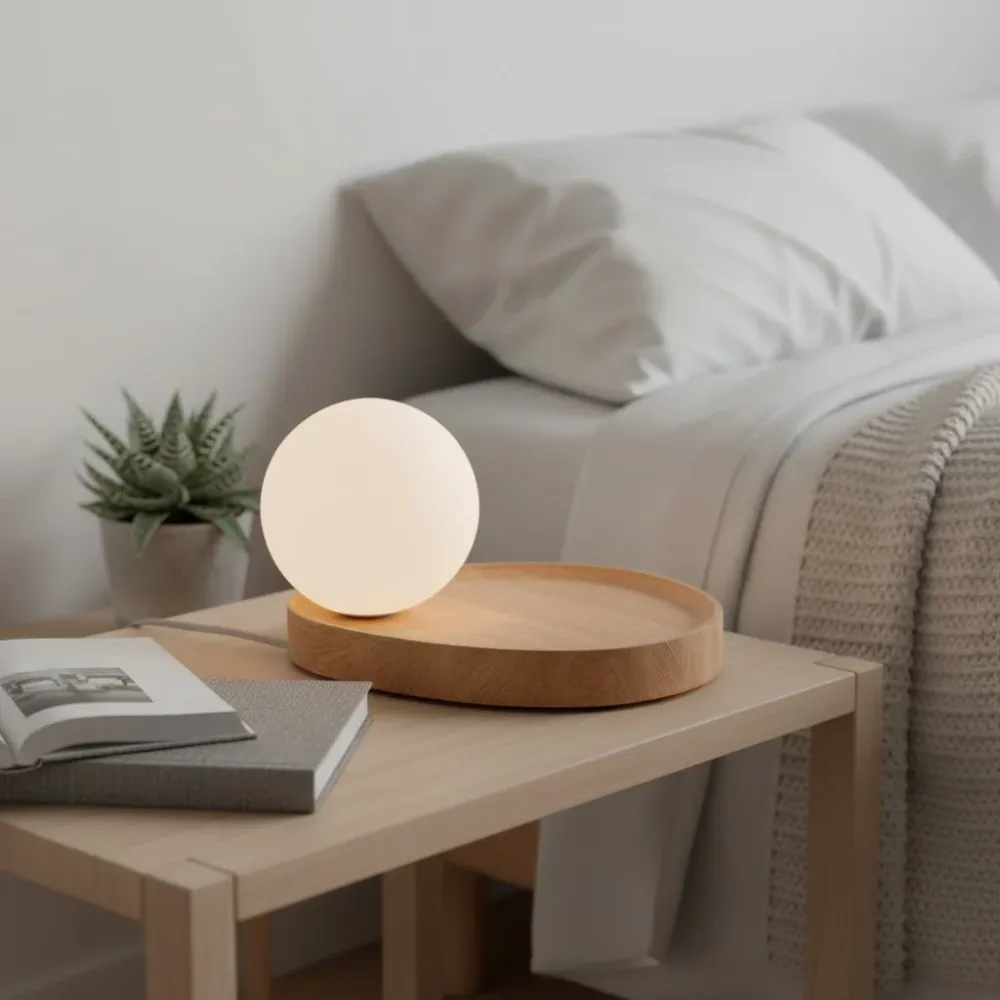 Katri Minimalistische Opaline Globe Tafellamp At Ease Home Life