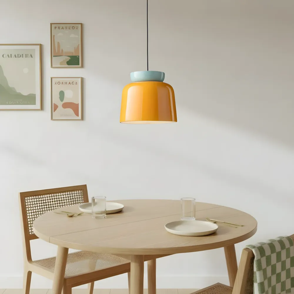 Laila Moderne Macaron Keramische Kom Hanglamp Lichtblauw At Ease Home Life