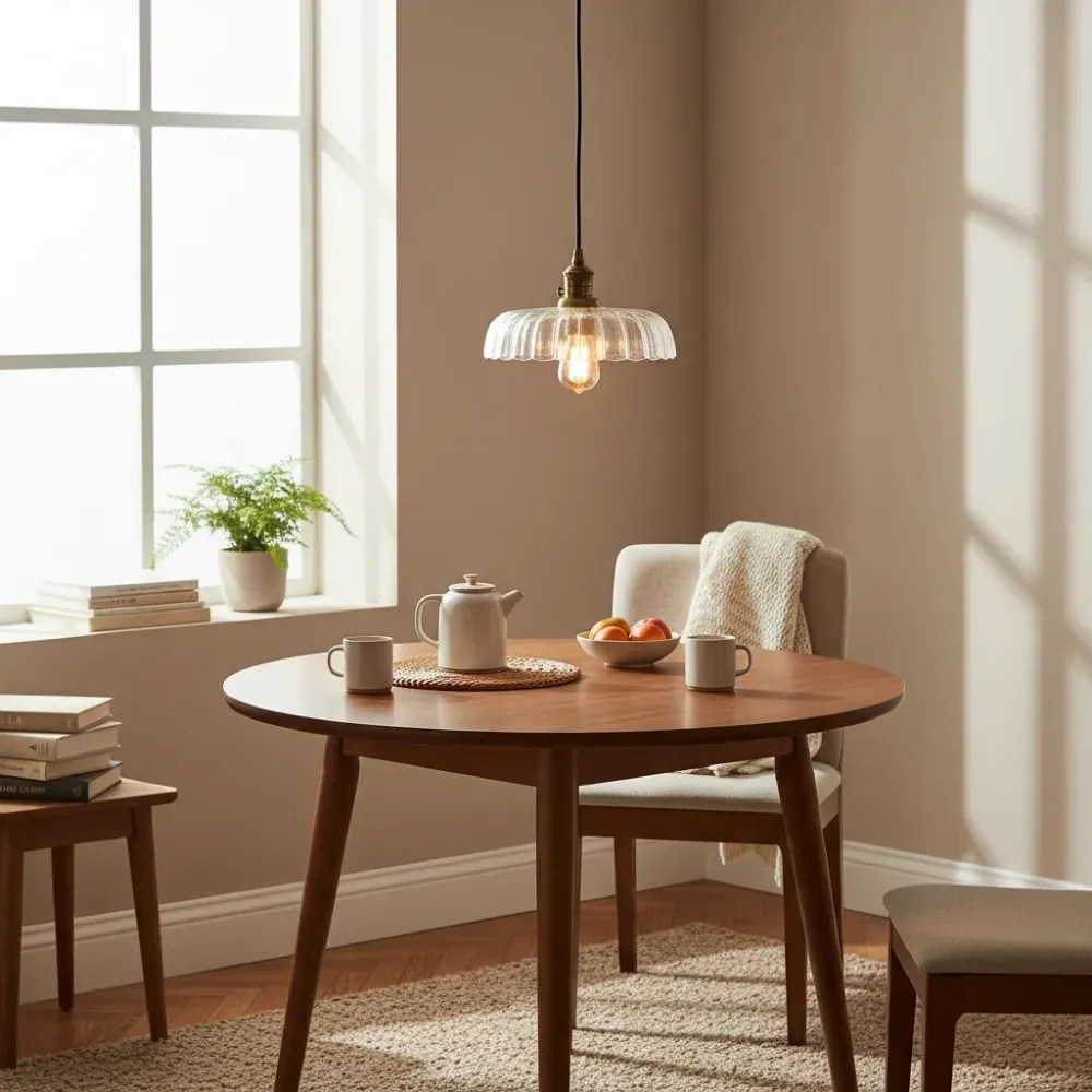 Lurdes antieke bloemen glazen hanglamp Amber At Ease Home Life