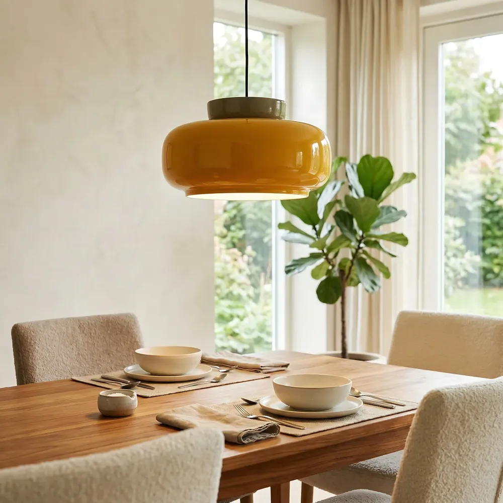 Mafalda Bauhaus keramische schijf hanglamp At Ease Home Life