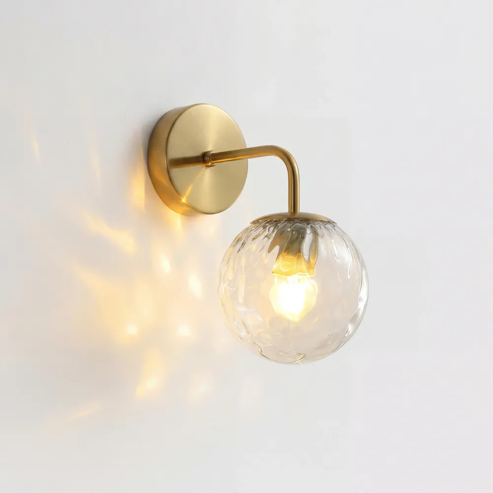 Magnus Glazen Bol Wandlamp Zwart At Ease Home Life