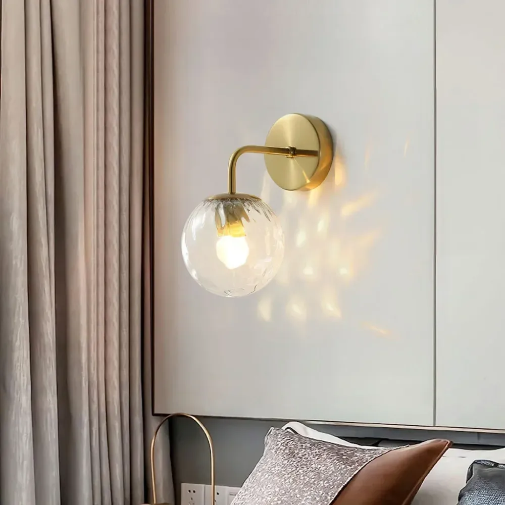 Magnus Glazen Bol Wandlamp Zwart At Ease Home Life
