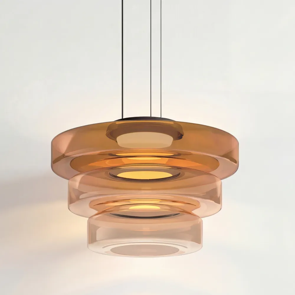 Oberon Creative Multi-Disc glazen hanglamp Groen At Ease Home Life