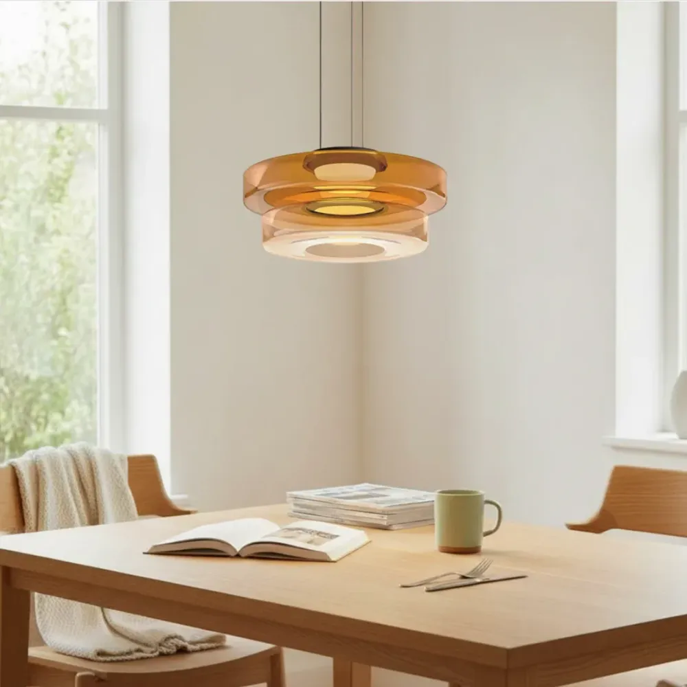 Oberon Creative Multi-Disc glazen hanglamp Groen At Ease Home Life
