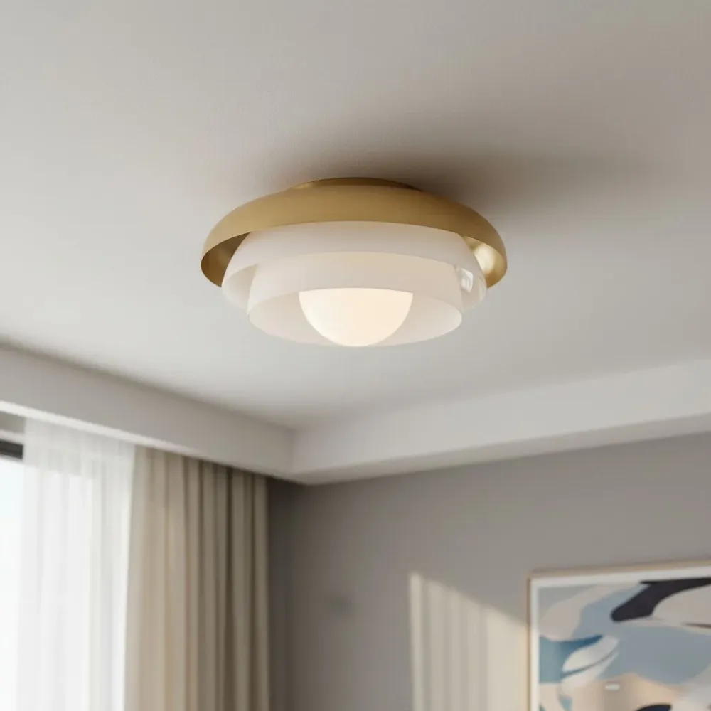 Oria moderne meerlaagse glazen plafondlamp At Ease Home Life