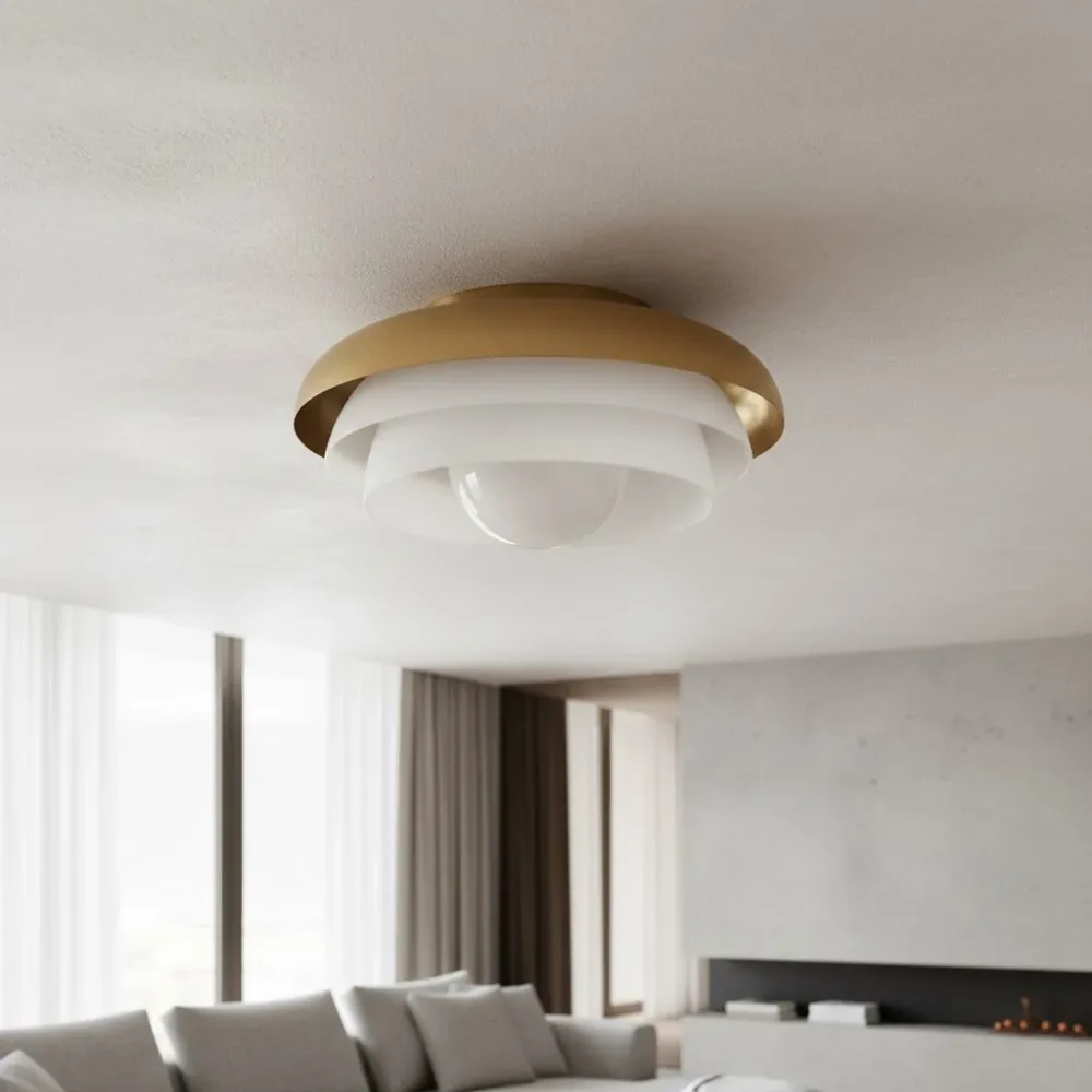 Oria moderne meerlaagse glazen plafondlamp At Ease Home Life