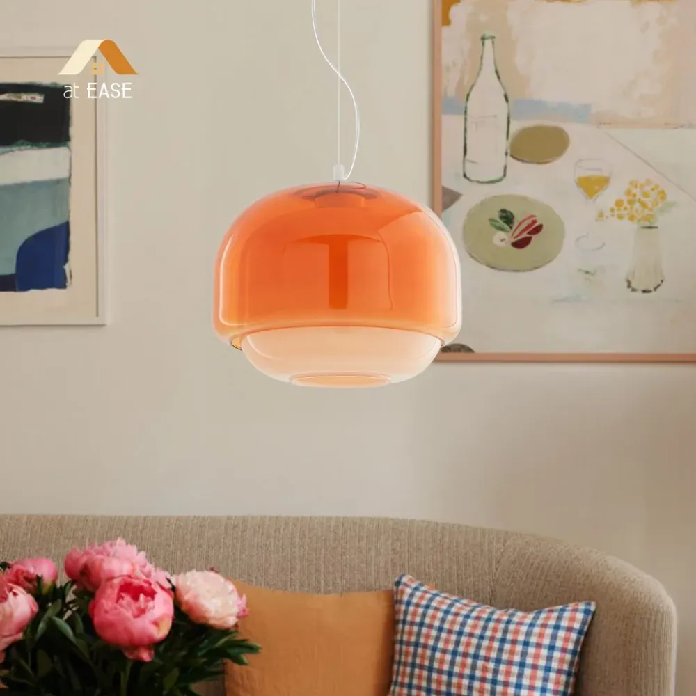 Pericles Sferische Kleurrijke Glazen Hanglamp At Ease Home Life