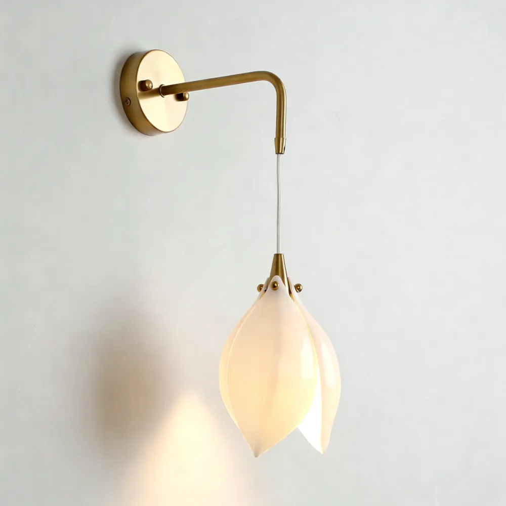 Pyrfyre keramische bloem bloei wandlamp At Ease Home Life