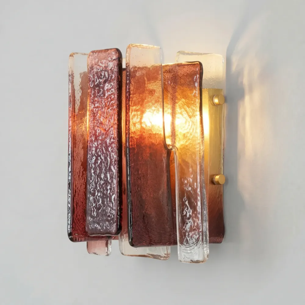 Rafe Moderne Minimalistische Glazen Wandlamp Cognac At Ease Home Life