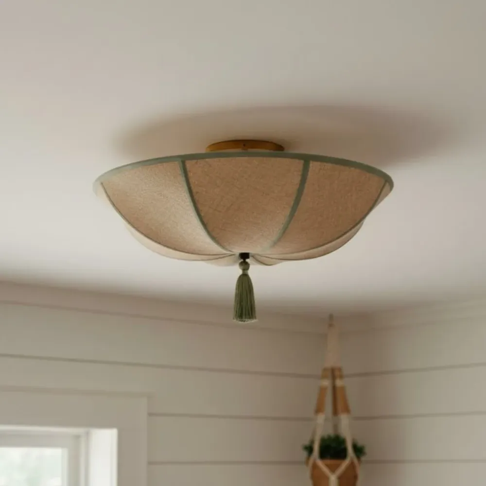Ulyana Moderne Bloemenstof Plafondlamp At Ease Home Life