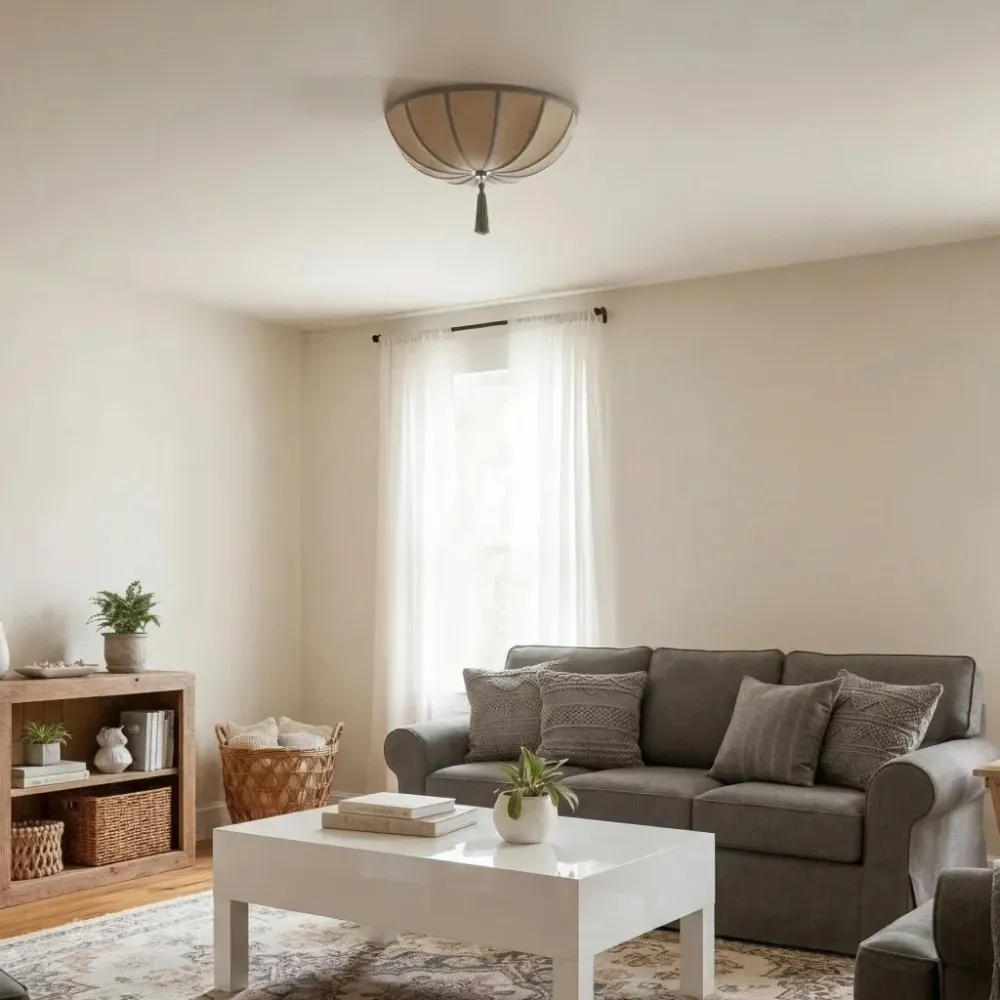 Ulyana Moderne Bloemenstof Plafondlamp At Ease Home Life